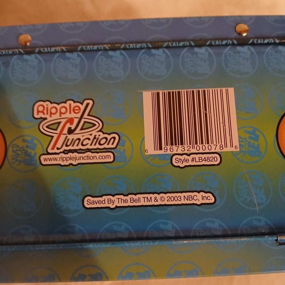 Vintage Y2K 2003 Saved By The Bell "Beef Cakes" Metal Tin Lunch Box - Picture 8 of 8